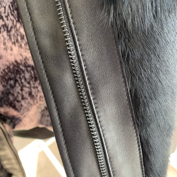 Leather Fur Jacket - Picture 9 of 16